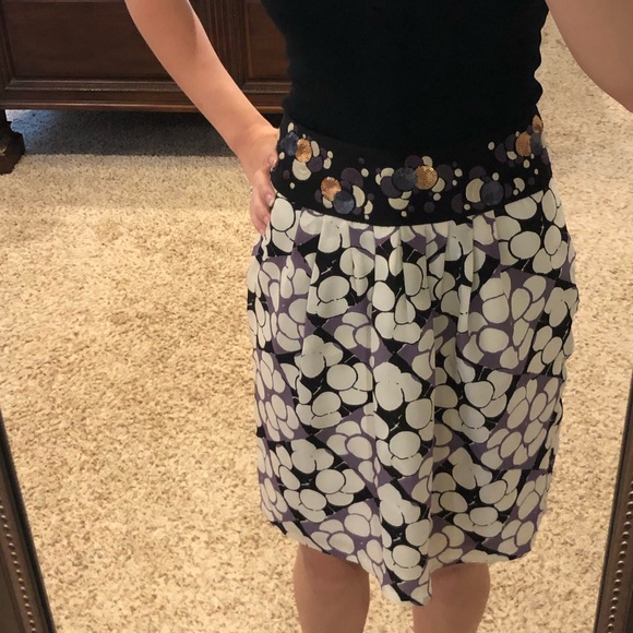 Anthropologie Floreat Ocean Mist Skirt size 2 - Picture 2 of 3